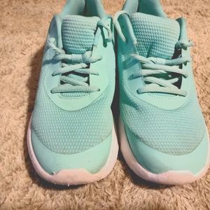 Athletic Works Women's Core Jogger Sneakers - Light Blue Size 8